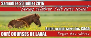 Samedi 23 juillet buffet laval